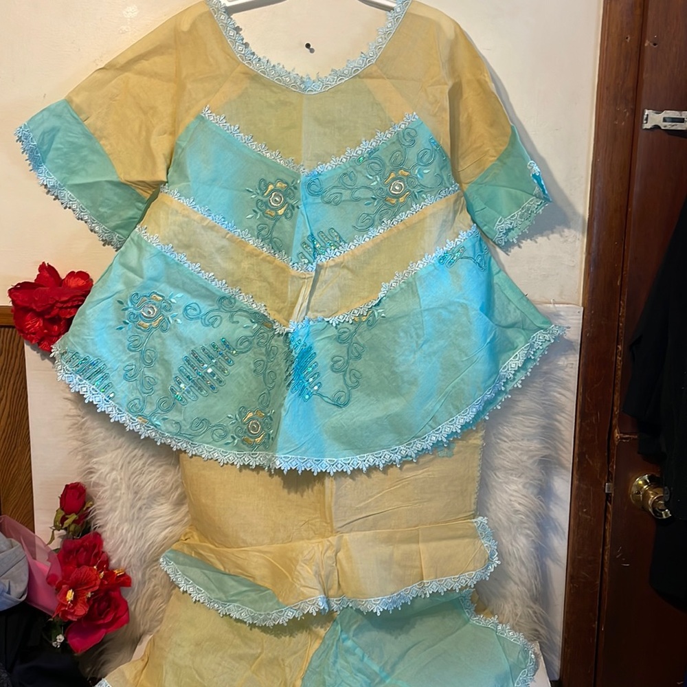 African Dashiki 2Pcs Top and wrapper Set